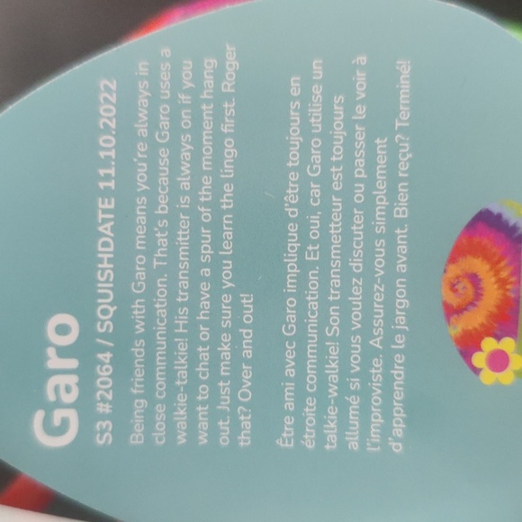 3.5" Clip-On Garo the Blacklight Reactive Mushroom Squishmallow - Picture 3 of 4